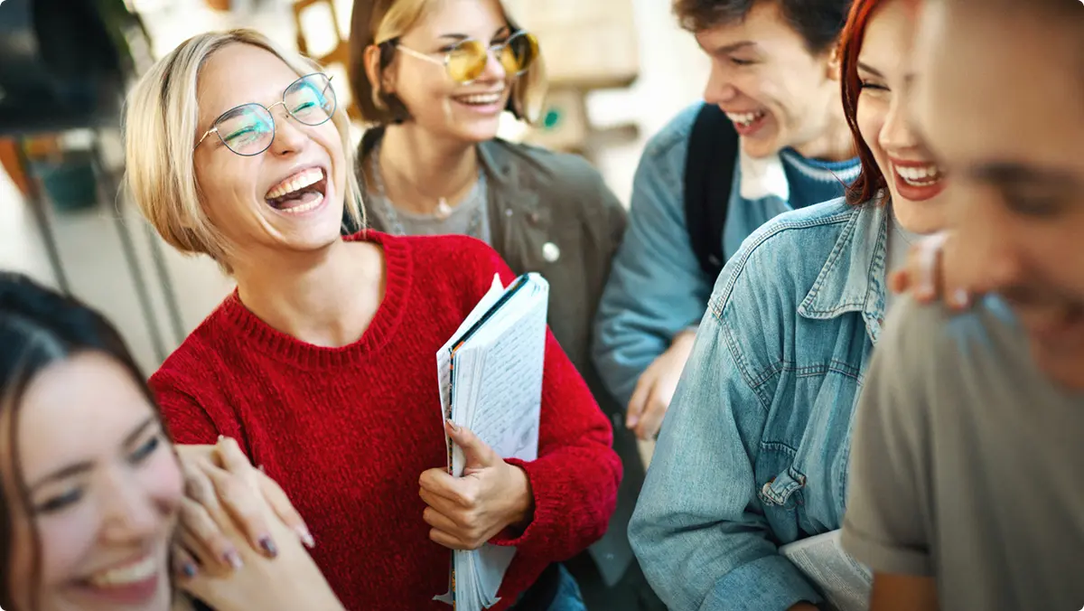 Reeves College students collaborating in modern classroom